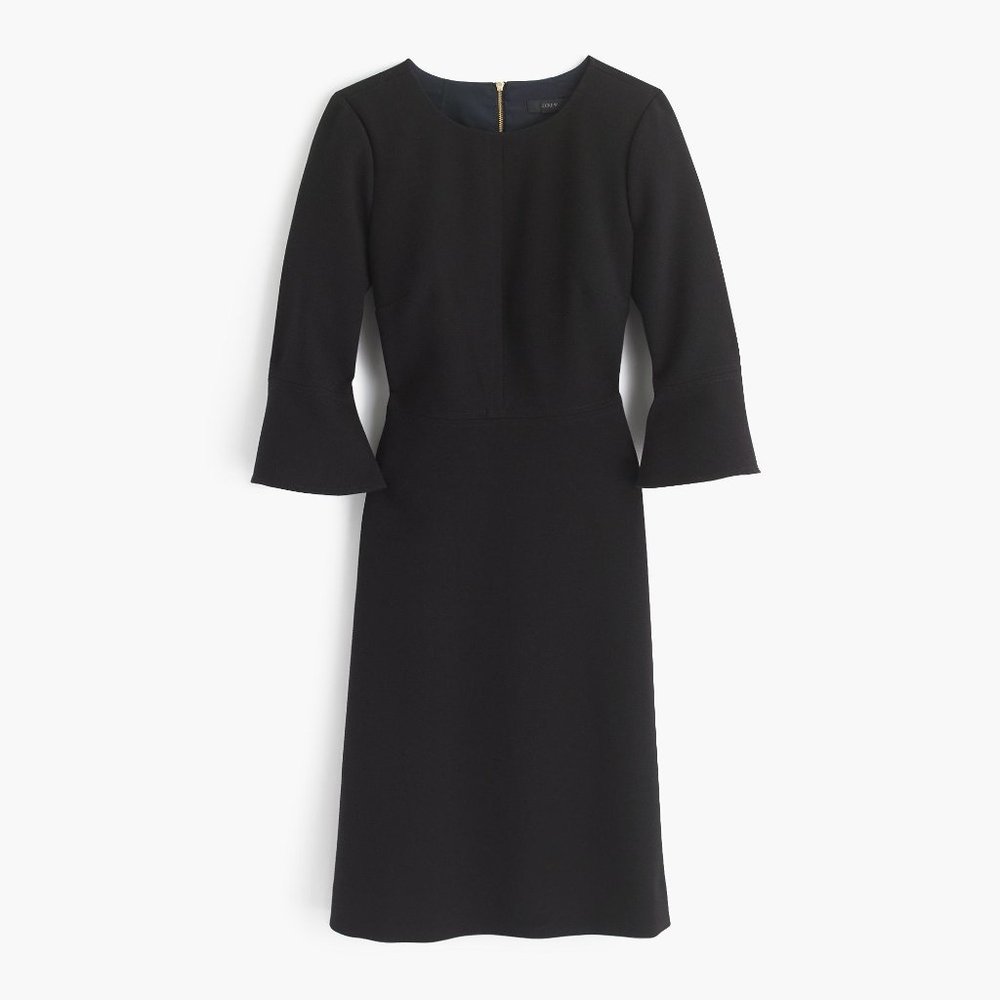 J Crew Bell Sleeve Little Black Dress